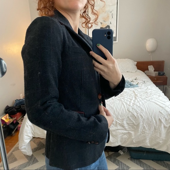 3 for 20$🌼 Dark Blue Tweed Blazer - Picture 1 of 11
